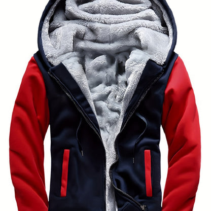 Quinlan | Plush Lined Zip Up Hooded Jacket