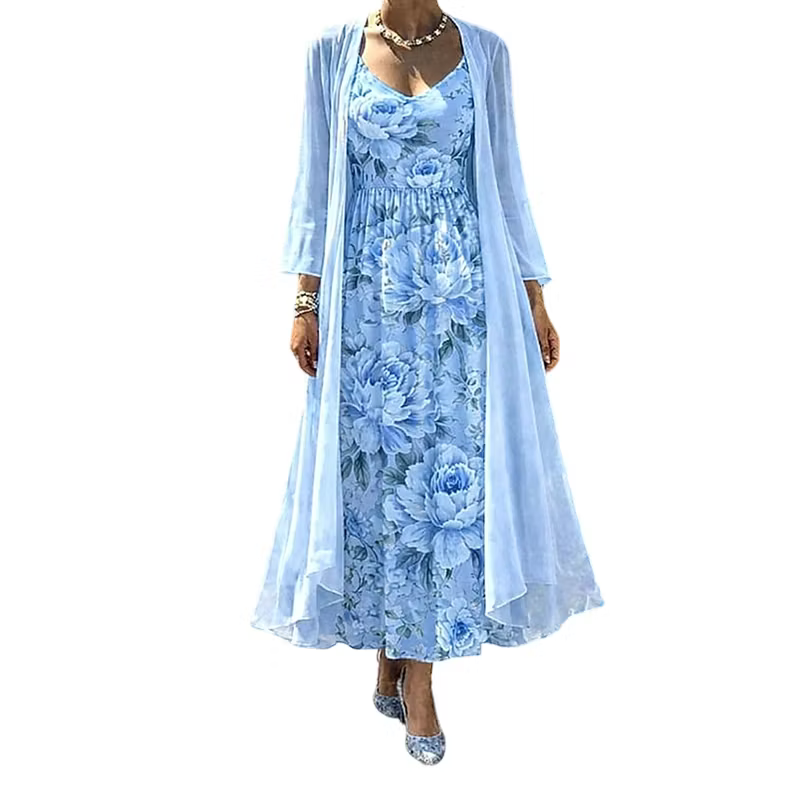 Brietta | Sheer Duster Dress Set