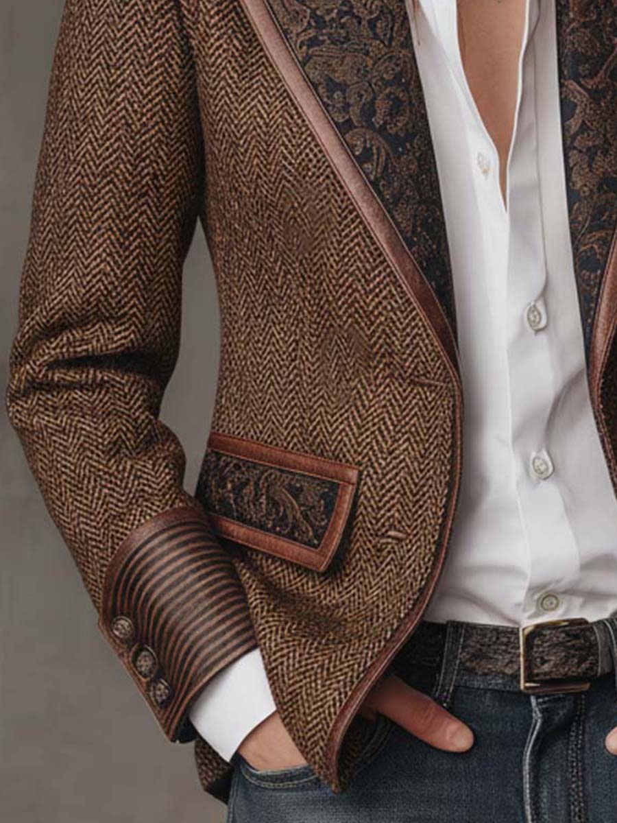 Jovara | Paisley Lapel Tailored Blazer