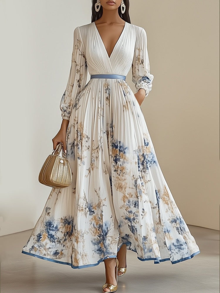 Serenelle | Sleeveless Floral Occasion Dress