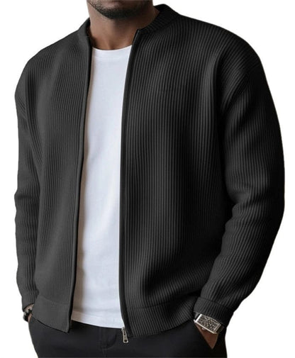 Reed | Refined Ribbed Zip Cardigan