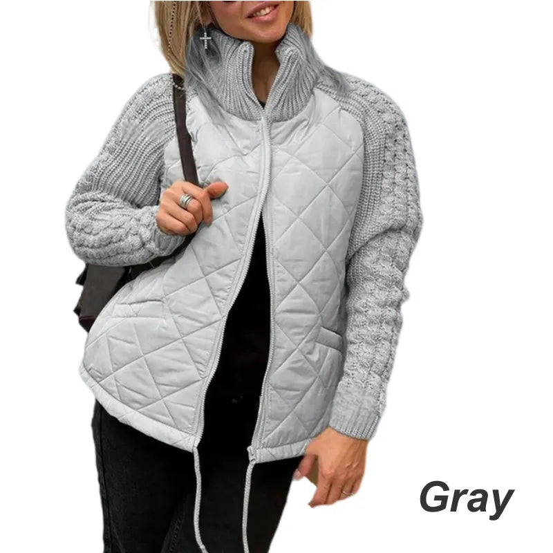 Corisanna | Warm Quilted Knit Sleeve Jacket