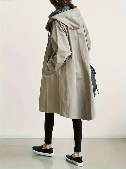 Francine | Button Front Hooded Jacket