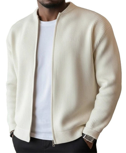 Reed | Refined Ribbed Zip Cardigan