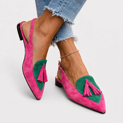 Clarisse | Tassel Detail Slingback Heels
