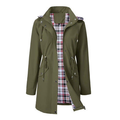 Georgina | Drawstring Waist Hooded Coat