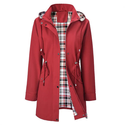 Georgina | Drawstring Waist Hooded Coat