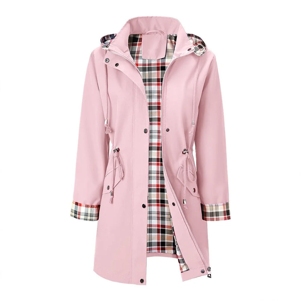 Georgina | Drawstring Waist Hooded Coat