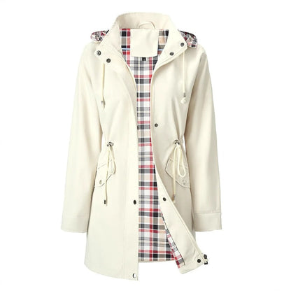 Georgina | Drawstring Waist Hooded Coat