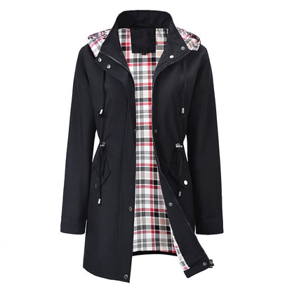 Georgina | Drawstring Waist Hooded Coat