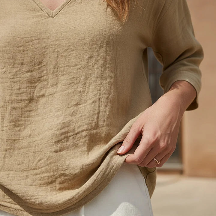 Elovyn | V Neck Casual Blouse