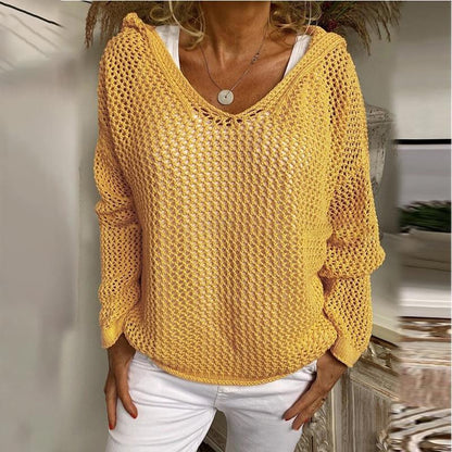 Elovira | Hooded Knit Pullover