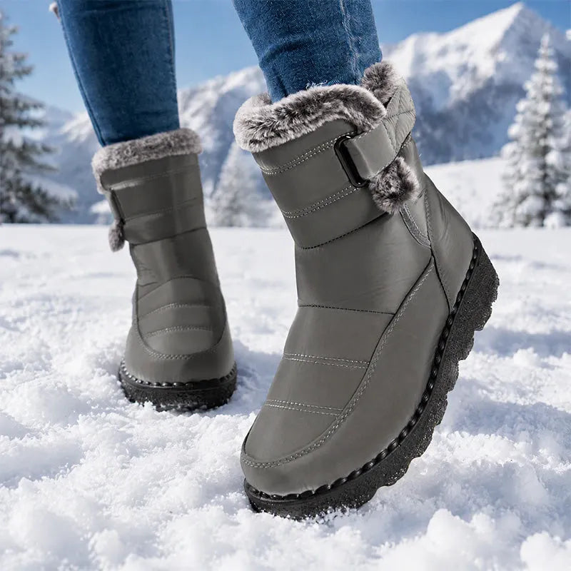 Zora | Plush Lined Buckle Winter Boots