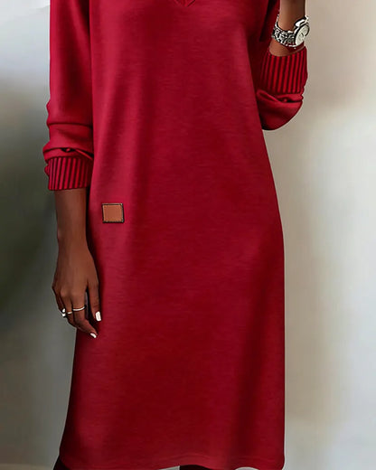 Delancey | Casual Long Sleeve Midi Dress