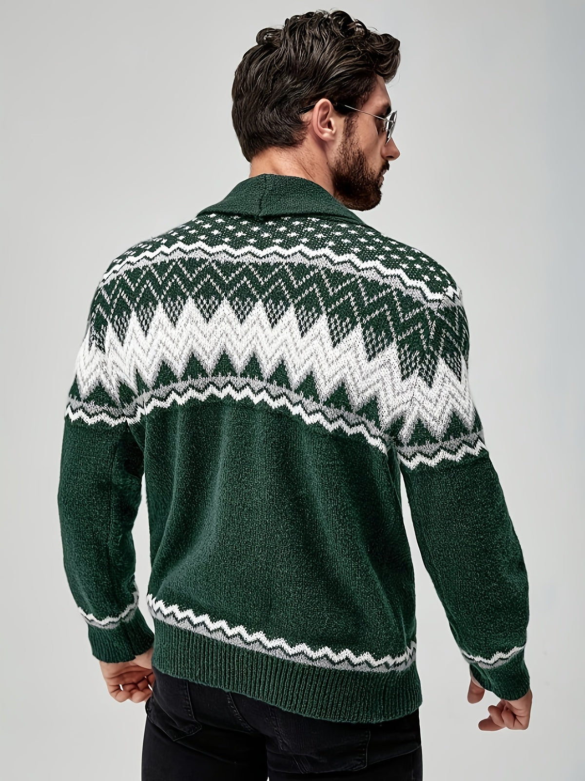 Torrance | Nordic Pattern Button Cardigan