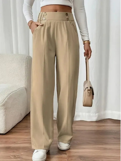 Vianne | Flattering High Waist Wide Leg Pants