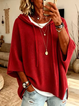 Hespera | Cozy Hooded Knit Sweater
