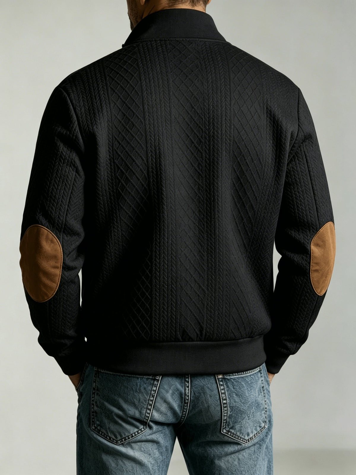 Montrose | Textured Stand Collar Zip Jacket