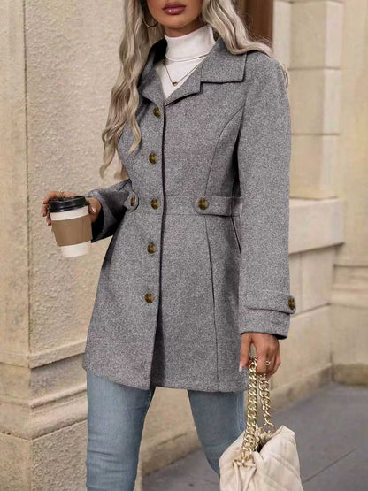Jacintha | Classic Tailored Mid Length Coat