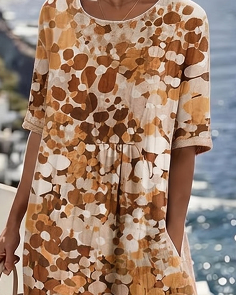 Orlena | Floral Print Relaxed Midi Dress
