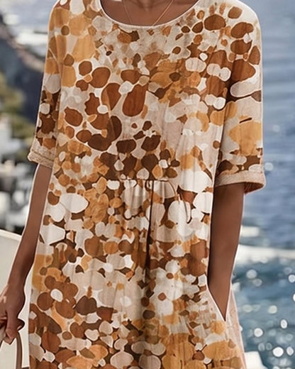 Orlena | Floral Print Relaxed Midi Dress