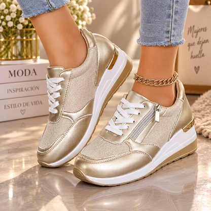 Darcy | Comfort Lace Up Platform Sneakers