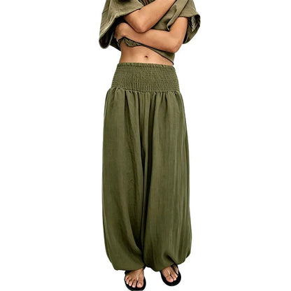 Amavelle | Stretch Waist Comfort Harem Pants