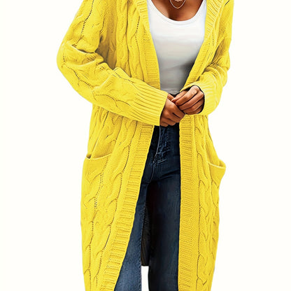 Junivelle | Cable Knit Longline Cardigan