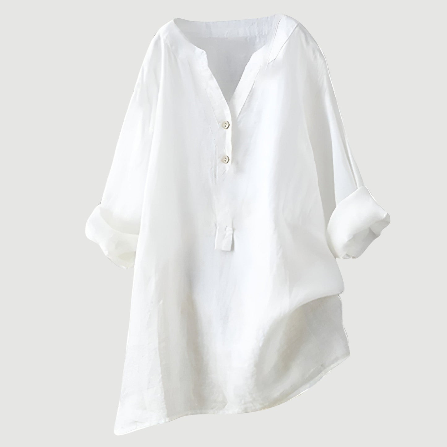 Liora | Oversized Henley Style Blouse