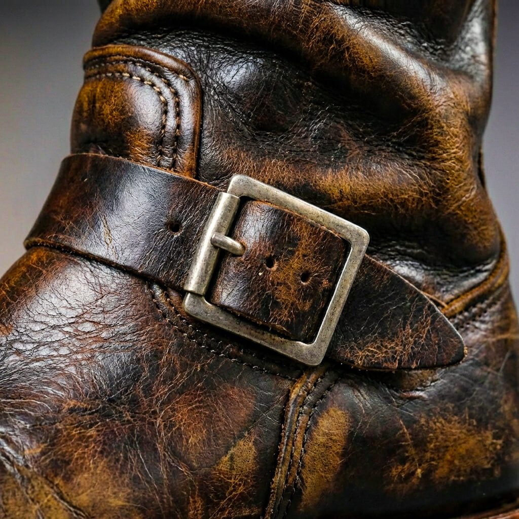 Sullivan | Distressed Leather Biker Boots