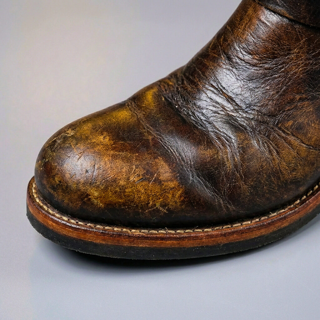 Sullivan | Distressed Leather Biker Boots