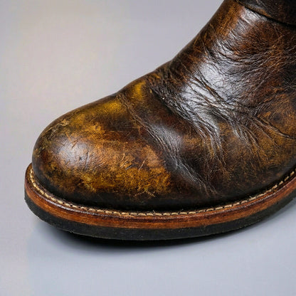Sullivan | Distressed Leather Biker Boots