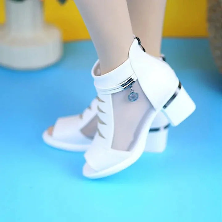 Noralie | Cutout Block Heel Sandals