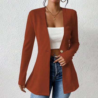 Wisteria | Tailored Open Neck Longline Blazer