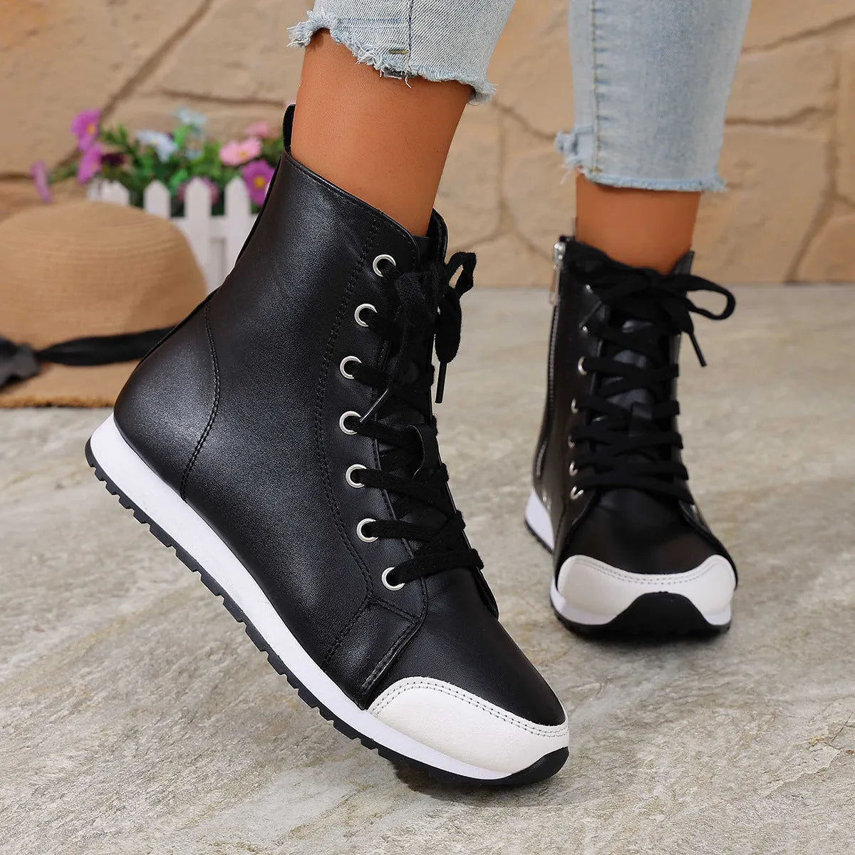 Shelby | Flexible Sole Lace Up Boots