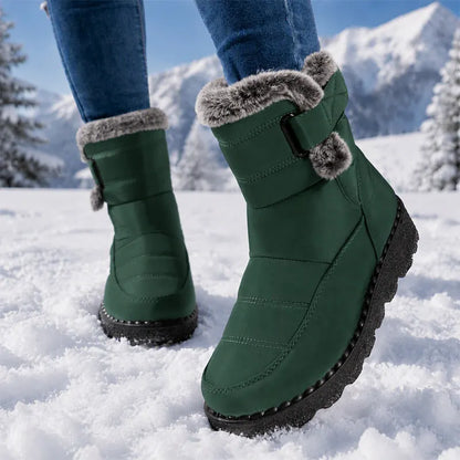 Zora | Plush Lined Buckle Winter Boots