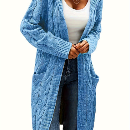 Junivelle | Cable Knit Longline Cardigan