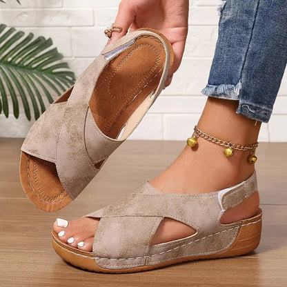 Valessa | Criss Cross Comfort Sandals