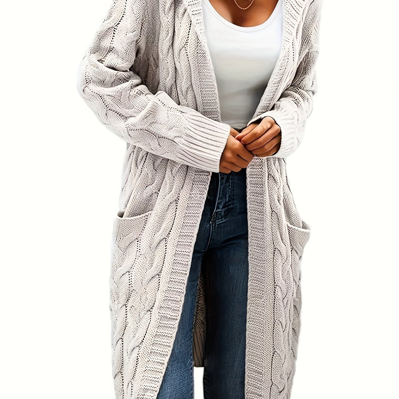 Junivelle | Cable Knit Longline Cardigan