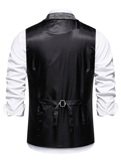 Garran | Patchwork Button Front Waistcoat
