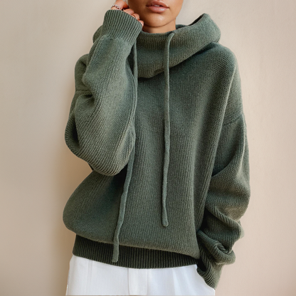 Julitta | Oversized Drawstring Knit Sweater