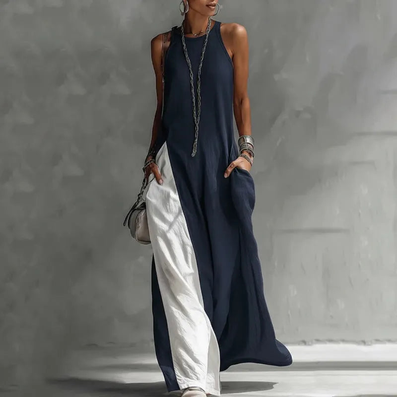 Elowena | Soft Drape Sleeveless Maxi Dress