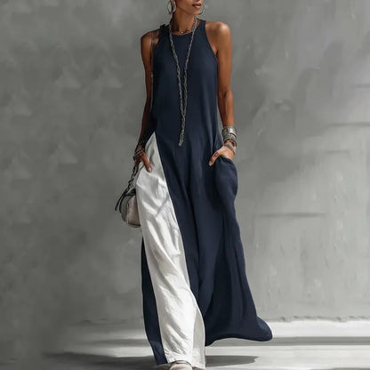 Elowena | Soft Drape Sleeveless Maxi Dress