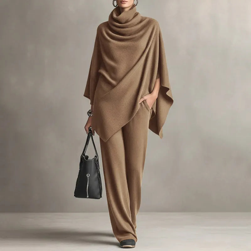 Rovelle | Relaxed Draped Knit Two Piece Set