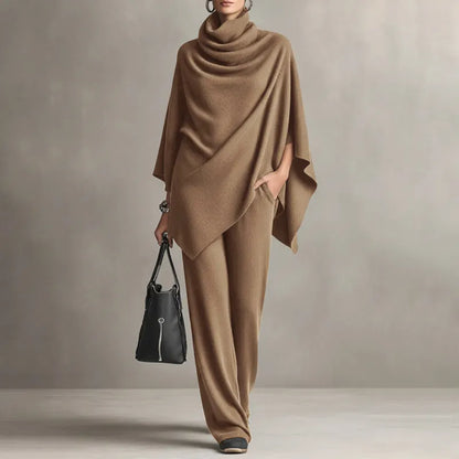 Rovelle | Relaxed Draped Knit Two Piece Set