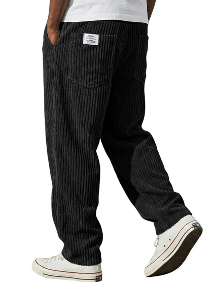 Tennyson | Ribbed Corduroy Straight Leg Trousers