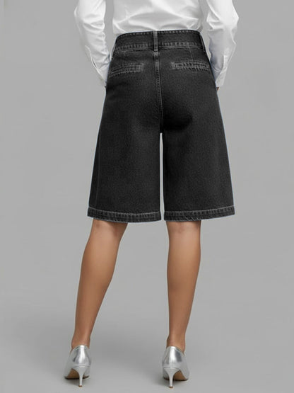 Zephraline | High Waist Wide Leg Shorts