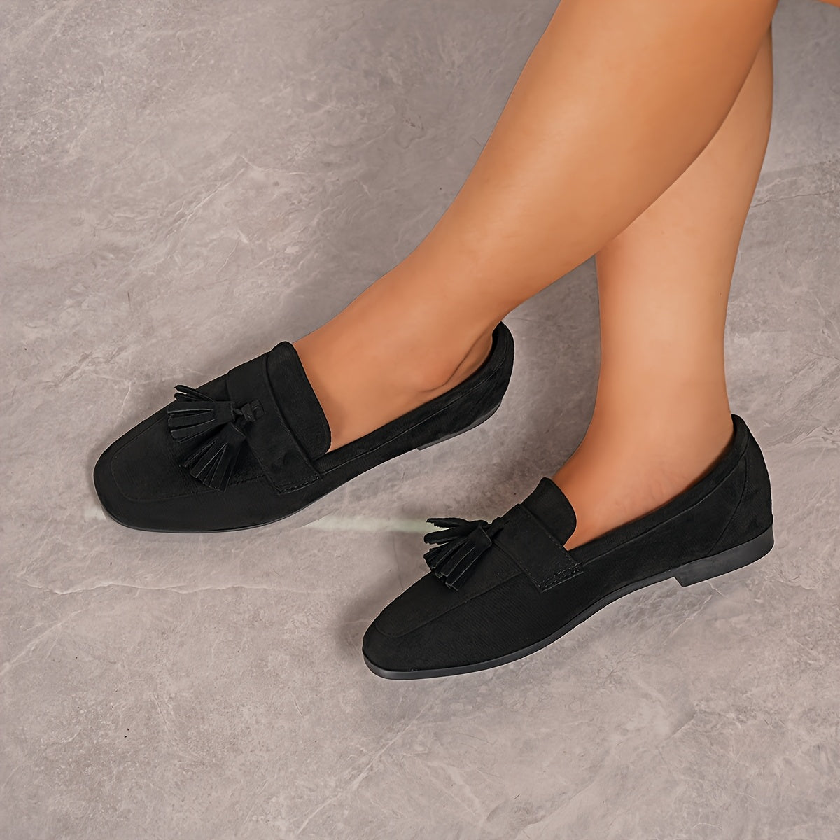Corvella | Tassel Detail Slip On Loafers