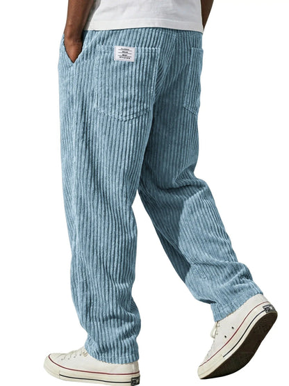 Tennyson | Ribbed Corduroy Straight Leg Trousers