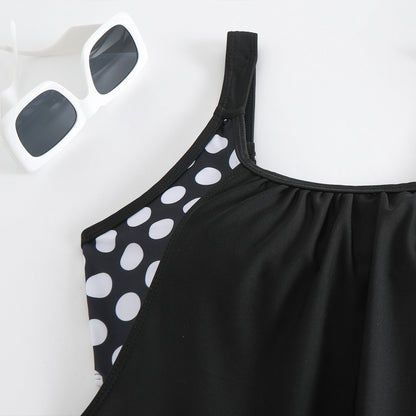 Nyssara | Printed Blouson Tankini Shorts Set
